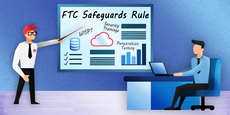 An IT Support expert teaches a business owner the importance of compliance to the FTC Safeguards Rule.