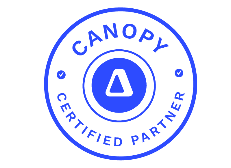 Canopy Accounting Practice Management Software blue partner logo.